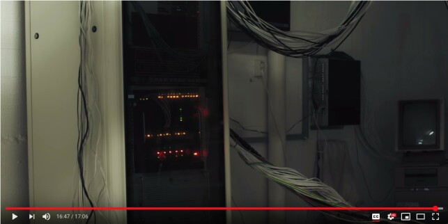 The mainframe (screenshot from the movie).