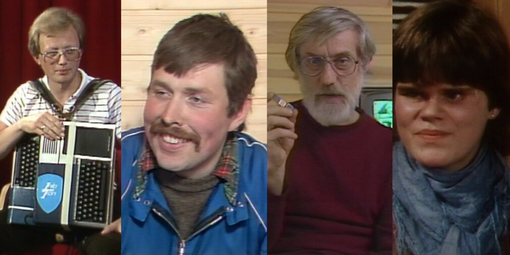 Vanlige folk brukte faktisk data på 80-tallet. Norge Rundt dokumenterte flittig om bruken. 📸: NRK / Jørgen Jacobsen