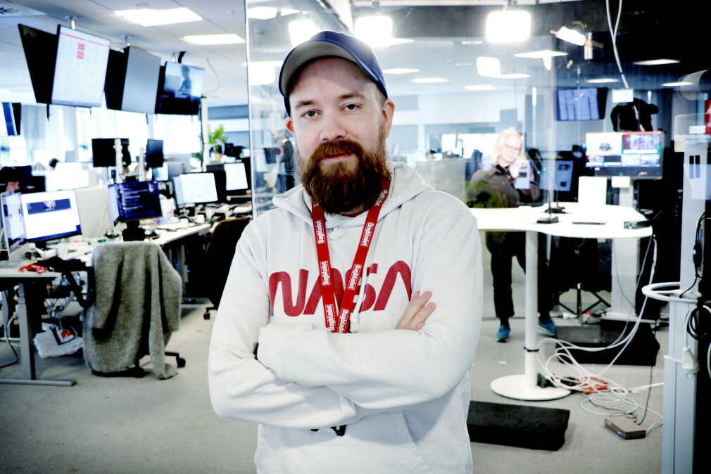 Tor-Henning Ueland går fra å være utvikler og "redaksjonell hacker" i Dagbladet, til å jobbe for Statnett. 📸: Ole Petter Baugerød Stokke