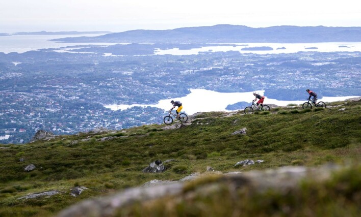 Trailguide gir tilgang til nydelige ruter i Norge, som her fra Ulriken i Bergen. 📸: Privat