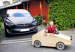 image: Arne-Morten lagde el-olabil til barna