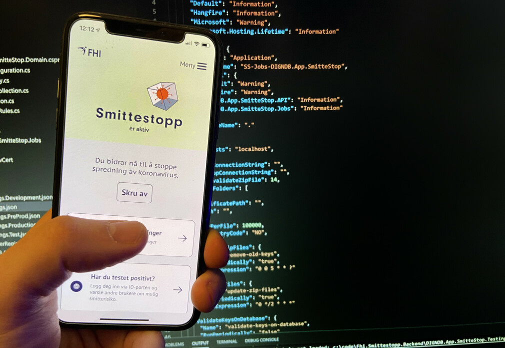 Smittestopp-appen fra Folkehelseinstituttet kommer 21. desember. Koden liggere allerede tilgjengelig på Github. 📸: Jørgen Jacobsen