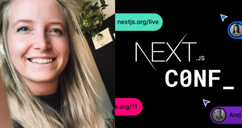 Caroline har undersøkt nyhetene fra Next.JS Conf 2021. 📸: Privat / Next.JS Conf