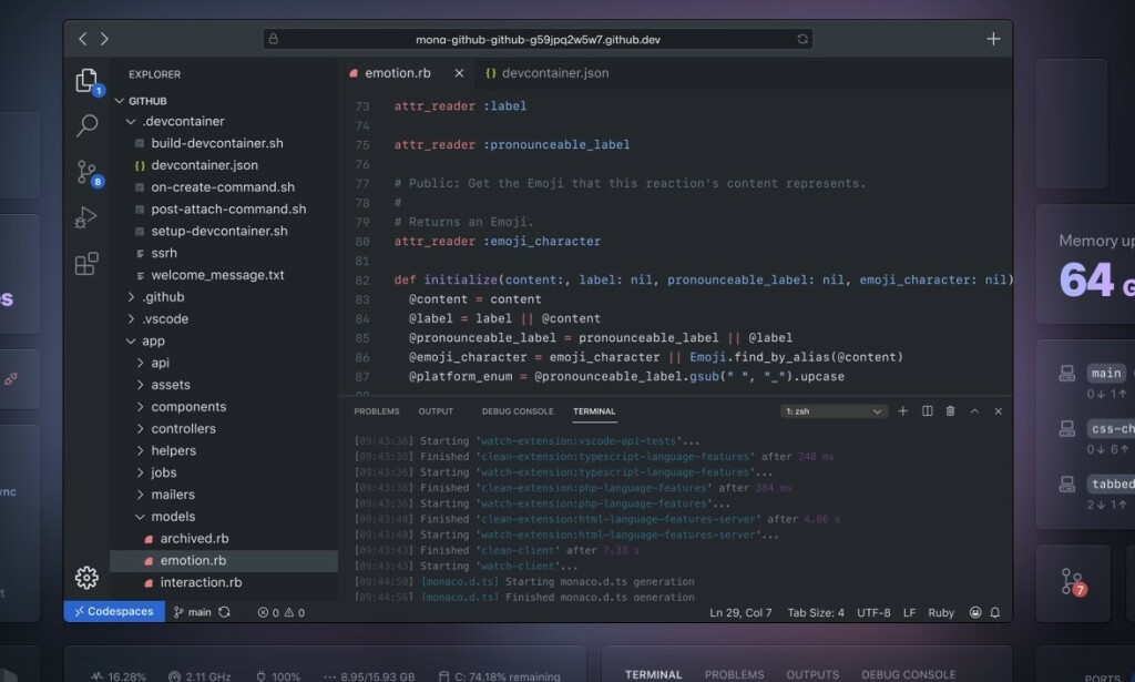 Github lanserer tjenesten Codespaces som gir en Virtuel Visual Studio Code editor. 📸: Github