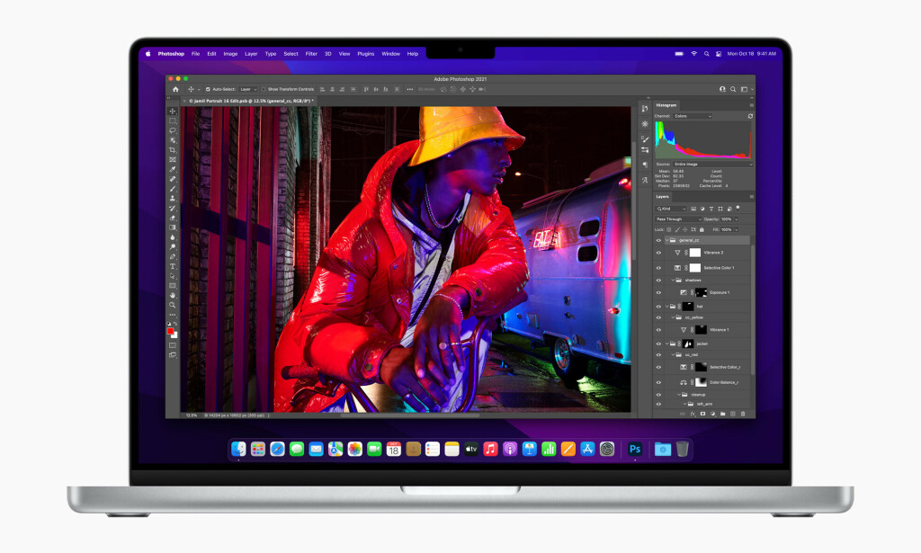 MacBook Pro 2021 har notch i skjermen. 📸: Apple