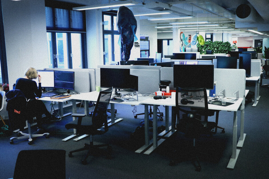 Savner du åpne kontorlandskaper som dette? Hvorvidt sjefen din kan tvinge deg til å sitte der eller ikke kommer an på hva som står i arbeidsavtalen din. 📸: Ole Petter Baugerød Stokke