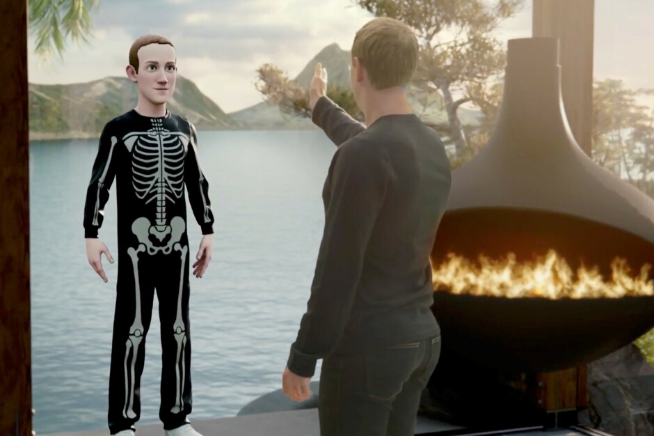 Facebook-sjef Mark Zuckerberg velger seg et antrekk til avataren sin under Meta-konferansen. 📸: Meta