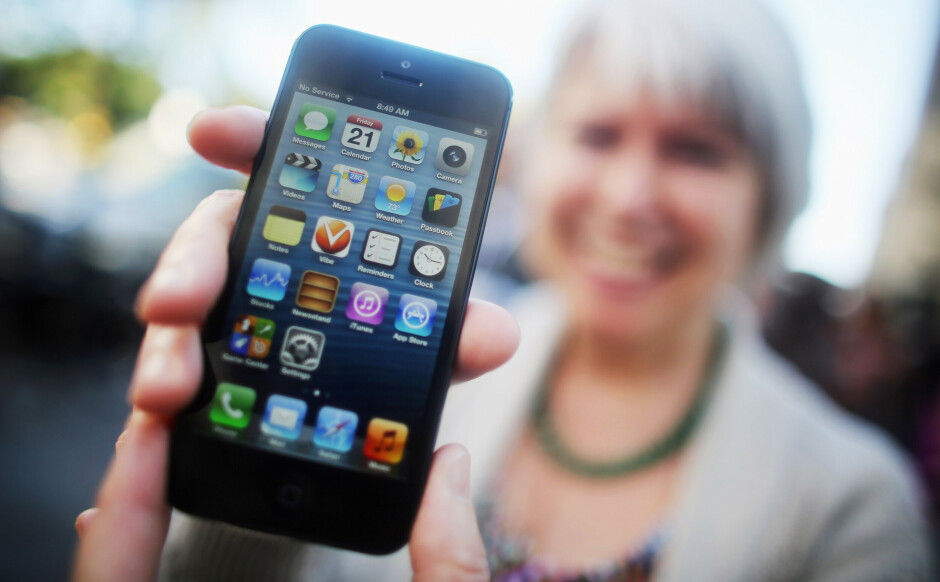 De rimeligste smarttelefonene er på nivå med iPhone 5 fra 2012. 📸: Mario Tama / Getty Images / AFP / NTB
