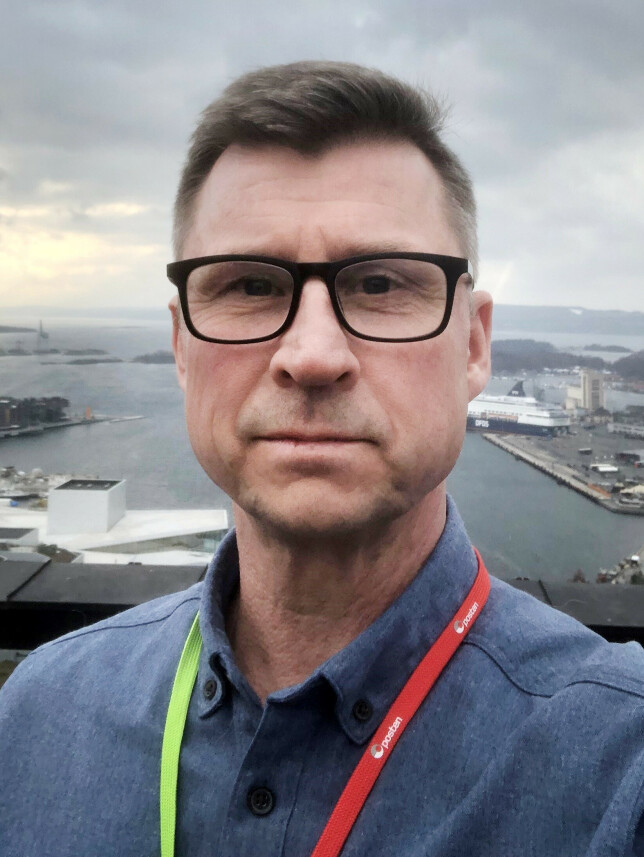 Arne Moen, leder for "digital kundefront" i Posten og Bring, forteller hvordan de drifter tjenestene sine. 📸: Privat