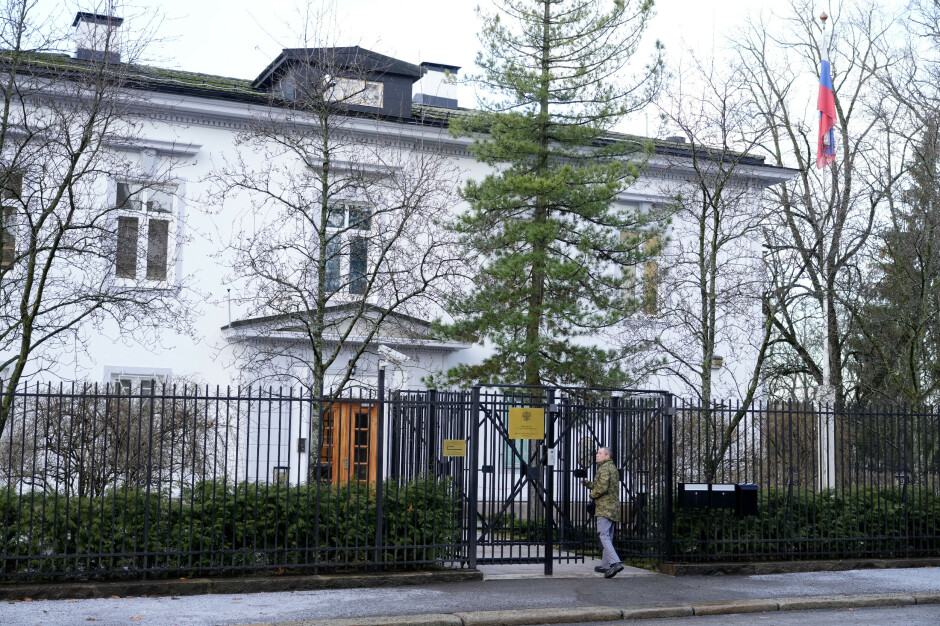 Russlands ambassade i Oslo. 📸: Heiko Junge / NTB