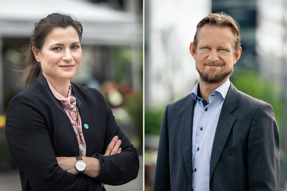 Elisabeth Haugsbø, nestleder i Tekna, og advokat Vebjørn Søndersrud er kritisk til etterretningsloven. 📸: Tekna/Nicolas Tourrenc