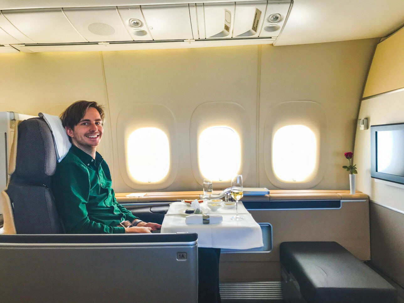 Markus Aarstad er bosatt i Oslo. Han har fløyet over 23 ganger rundt jorda og tilbragt 1.362 timer ombord på fly. Er teamets flynerd. 📸: Privat