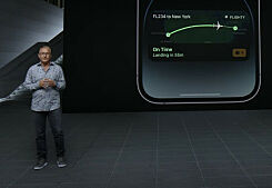 image: Norske Markus sin app ble vist fram under Apple-lanseringa