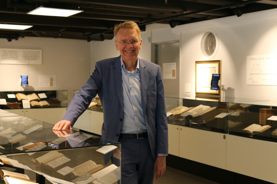 I tillegg til å lage et virtuelt museum, har bibelmuseet også laget NFT-er av biblene, forteller Rune Arnhoff, daglig leder i Nordisk Bibelmuseum. 📸: Nordisk Bibelmuseum
