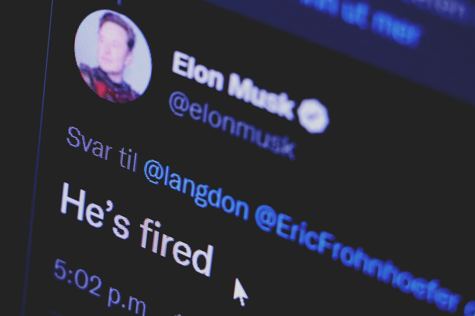 "He's fired" skrev Elon Musk, om Android-utvikleren som jobba i Twitter. 📸: Ole Petter Baugerød Stokke