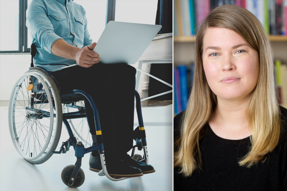 Kaja Larsen Østerud sin ferske doktogradavhandling viser at det er to hovedgrunner til at mange ikke innkaller jobbsøkere i rullestol. 📸: NTB / Privat
