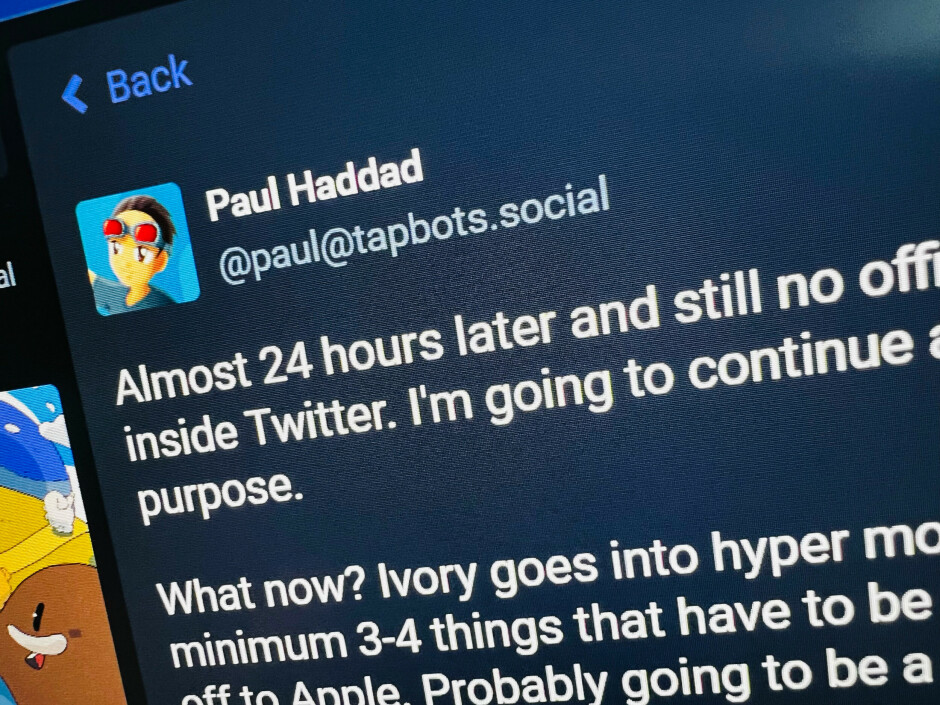 Paul Haddad, medskaper av Tweetbot gir en oppdatering på API-tilgang i Mastodon. 📸: Jørgen Jacobsen