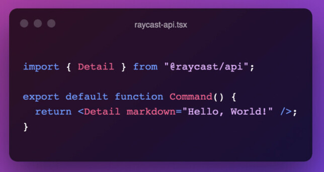 Raycast gir deg mulighet til å programmere egne tillegg med React, hvis du ikke finner det du trenger.