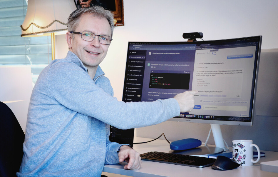 kode24s Kurt Lekanger har testa ChatGPT vs. Bing til programmering. Denne gangen var det Bing som hadde det beste svaret. 📸: Ole Petter Baugerød Stokke