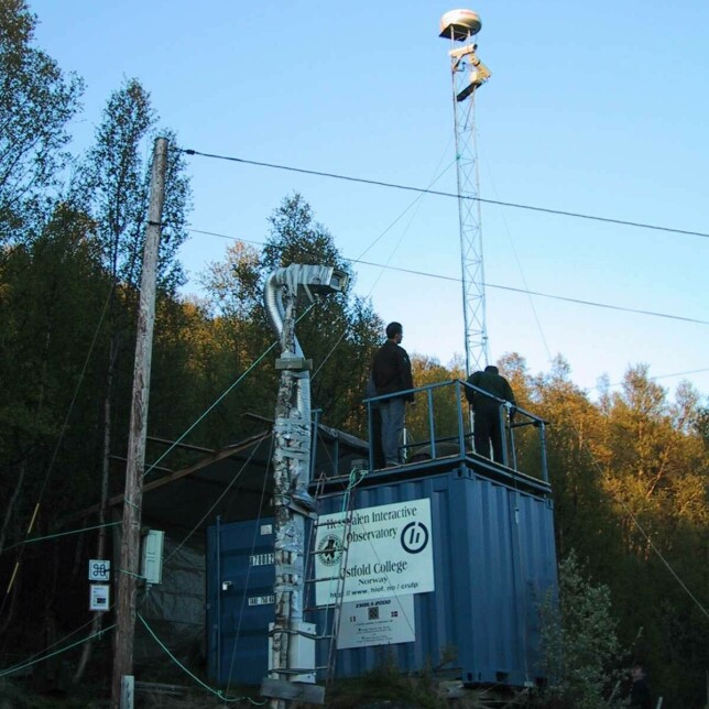 "Blue Box" inneholder en masse teknisk utstyr, som kameraer og sensorer. 📸: Project Hessdalen