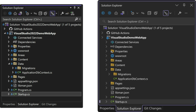 Gammelt design til venstre, nytt til høyre. 📸: Microsoft