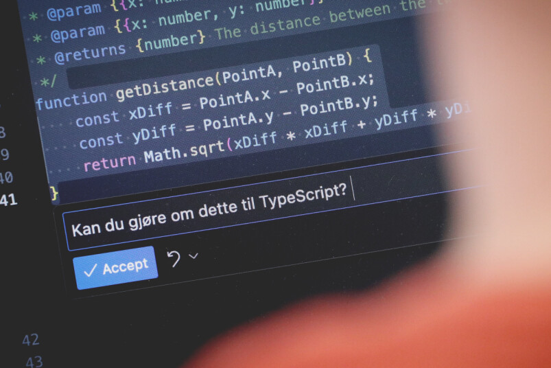 Copilot Chat kan hjelpe til med store og små kodeproblemer. 📸: Ole Petter Baugerød Stokke
