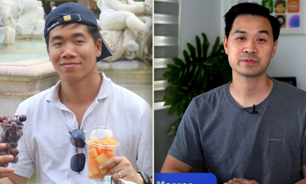 Khoa Pham (til venstre) er apputvikler i DNB, mens Chris Ching driver den største YouTube-kanalen for iOS-utviklere. 📸: Privat / YouTube
