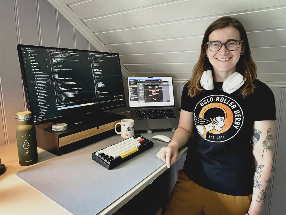 Stefanie Dziadkowiec fikk sin første utviklerjobb i SATS, men fikk sparken da treningskjeden nedbemanna i vinter. I ettertid er hun glad for alt som skjedde. 📸: Privat