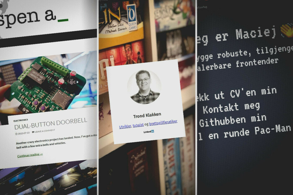 Mange norske utviklere har hjemmesider og blogger. Men hva håper de egentlig å oppnå med dem? 📸: Ole Petter Baugerød Stokke
