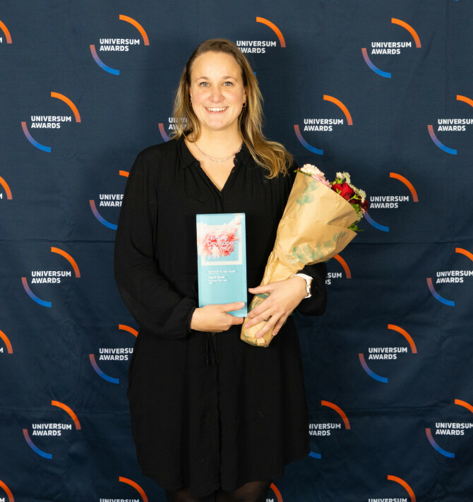 Ingrid Guren, tech lead og utvikler i NRK, er årets vinner av prisen "Female Developer of the Year (FDOTY). 📸: Martin Suarez (Whydentify)