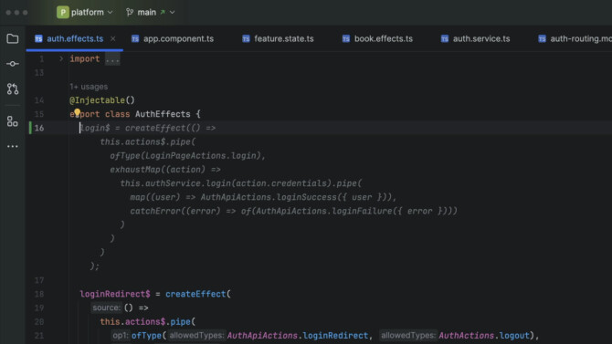 JetBrains AI Assistant foreslår fullføring av koden mens du skriver. 📸: JetBrains