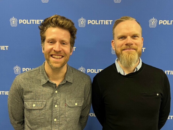 Fagdirektør Plattform Erlend Wiig og Fagdirektør Kunnskap Claes Walsø. 📸: Politiets IT-enhet