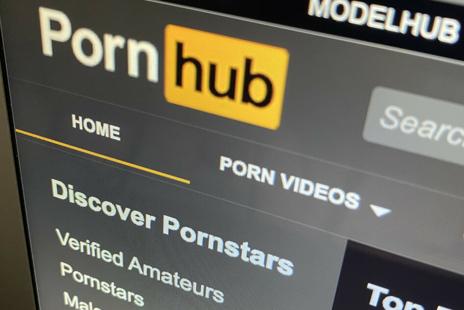 PornHub er en av aktørene som rammes av det nye EU-regelverket. 📸: THE CANADIAN PRESS